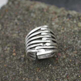 Verschrnkte Finger Ring, 1,95x2,0 cm