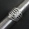 Verschränkte Finger Ring, 1,95x2,0 cm