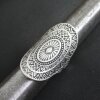 Silber Mandala Ring Großer ovaler Ring