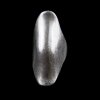 XXL Statement Ring Silver Toned Long Oval Matte Finish Modern Boho