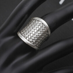 Basket Ring Ethno Vintage Antik Silber Optik Damenring