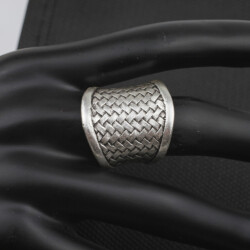 Basket Ring Ethno Vintage Antik Silber Optik Damenring