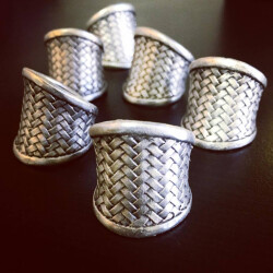 Basket Ring Ethno Vintage Antik Silber Optik Damenring