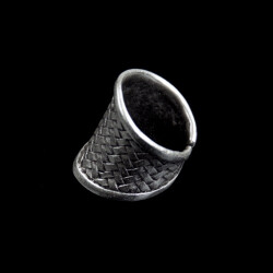 Basket Ring Ethno Vintage Antik Silber Optik Damenring