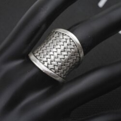 Silver woven Ring