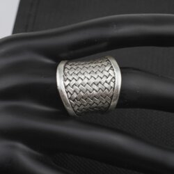 Silver woven Ring