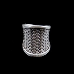 Silver woven Ring