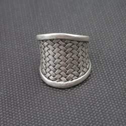 Silver woven Ring