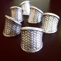 Silver woven Ring