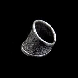 Silver woven Ring