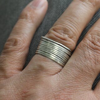 Ethno Style Statement Ring, 1,2 cm
