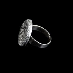 Blätter Dickicht Ring, 2,1 cm