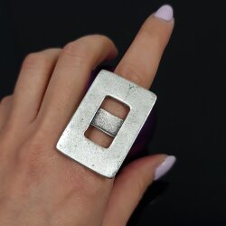Schnallen Ring, 4,4x3 cm