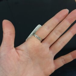 Schnallen Ring, 4,4x3 cm