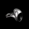 Altsilber Frosch Ring