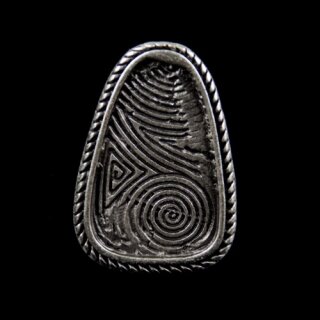 fingerprint Ring, 3,5x2,5 cm