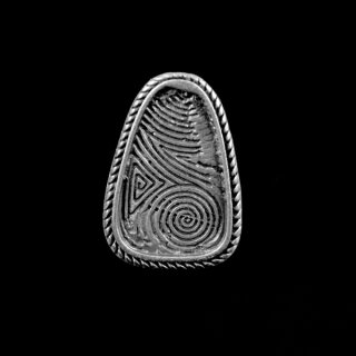 Fingerabdruck Ring, 3,5x2,5 cm