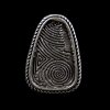 fingerprint Ring, 3,5x2,5 cm