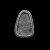 fingerprint Ring, 3,5x2,5 cm