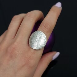 Runder Ring, geriffelt, 2,5 cm