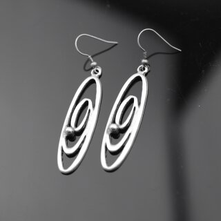 Spiral Earrings, oval 5,5x1,6 cm