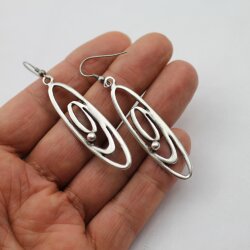 Spiral Earrings, oval 5,5x1,6 cm