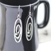 Spiral Earrings, oval 5,5x1,6 cm