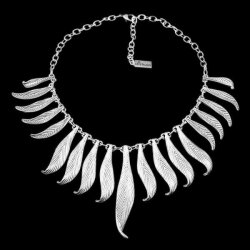 Leaf Necklace Statement Gothic Bohemian Medieval
