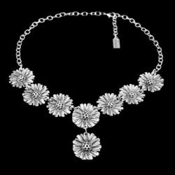 Flower stylish necklace, Flower ø 2,5 cm