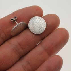 round Stud, fluted stud earrings