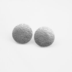 round Stud, fluted stud earrings