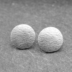 round Stud, fluted stud earrings