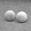 round Stud, fluted stud earrings