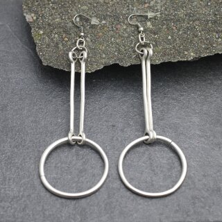 Circle rod Earrings