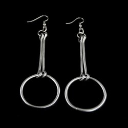 Circle rod Earrings