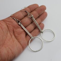 Circle rod Earrings