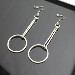 Circle rod Earrings