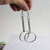 Circle rod Earrings