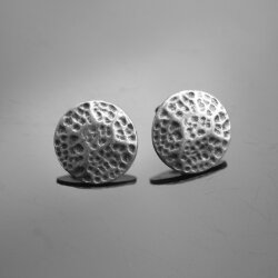 mushroom heads stud earrings, ø 1,5 cm