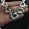 Spiralen, Wellen Kette Statement Gothic Mittelalter