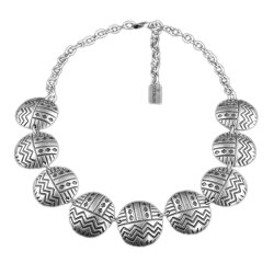 Necklace with Ethno Look metal elements, Maritime