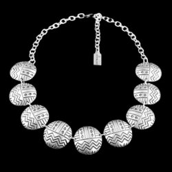 Necklace with Ethno Look metal elements, Maritime
