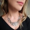 Infinity, Knot, Loop Necklace Statement Gothic Bohemian Medieval