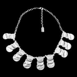 Coin Necklace Statement Gothic Bohemian Medieval