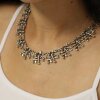 asian letters Necklace Statement Gothic Bohemian Medieval