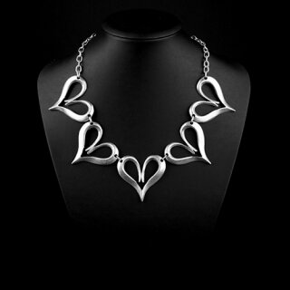 Heart and Love Necklace Statement Gothic Bohemian Medieval