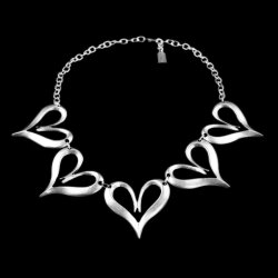 Heart and Love Necklace Statement Gothic Bohemian Medieval