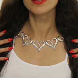 Heart and Love Necklace Statement Gothic Bohemian Medieval