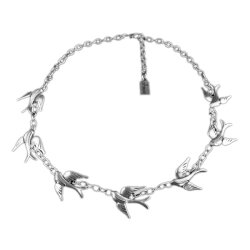 swallow Necklace Statement Gothic Bohemian Medieval
