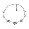 swallow Necklace Statement Gothic Bohemian Medieval